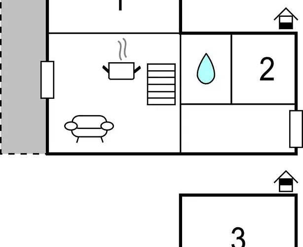 Two-bedroom In アパート *
